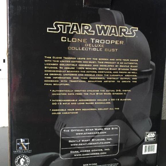 Gentle Giant Star Wars Clone Trooper Bust - Picture 3 of 7